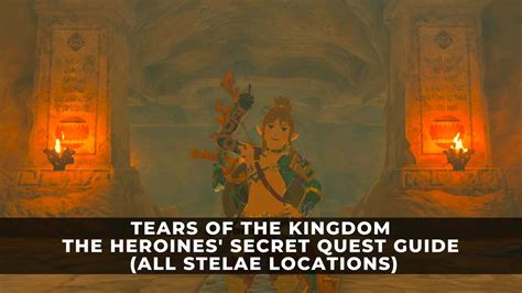 stelae gerudo|Zelda: Tears Of The Kingdom Heroines’ Secret Quest。